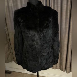 100% AUTHENTIC VINTAGE Somerset Rabbit Fur Coat, 100% Satin Lining